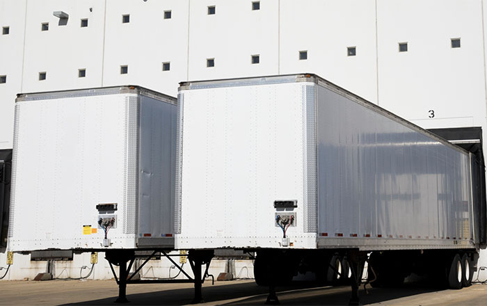 Rent, buy, or lease storage trailers and road trailers from Trinity Transport