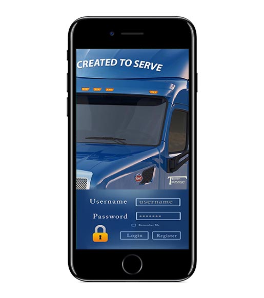 Truck driving app from Trinity Transport